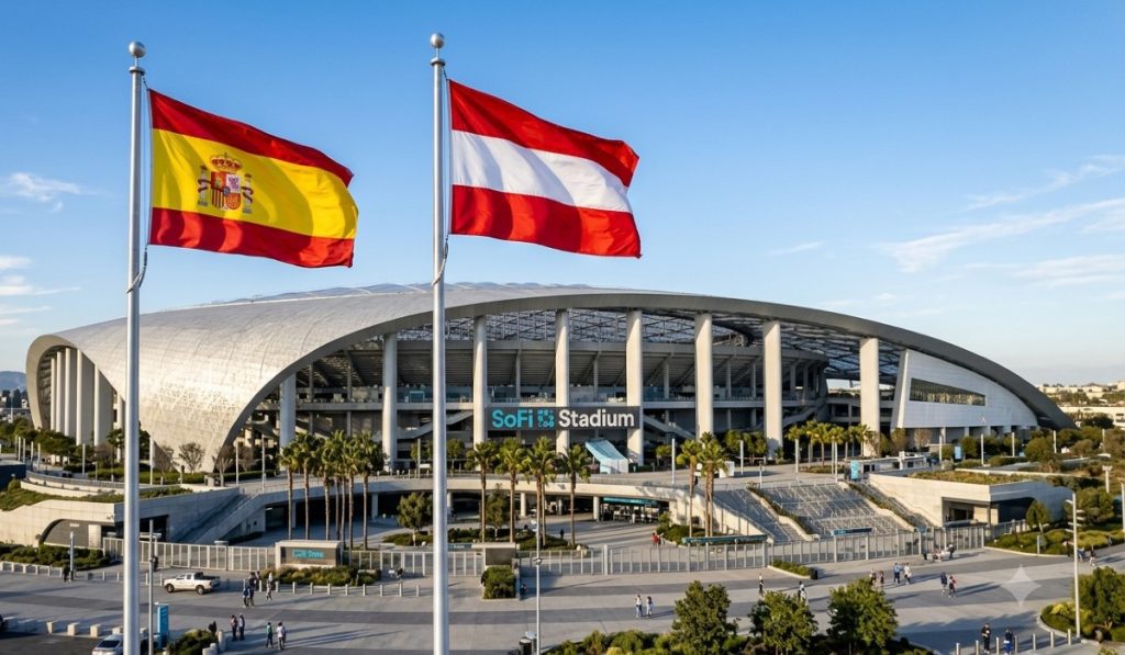 banderas de españa y austria