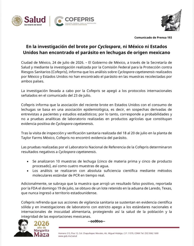 comunicado cofepris