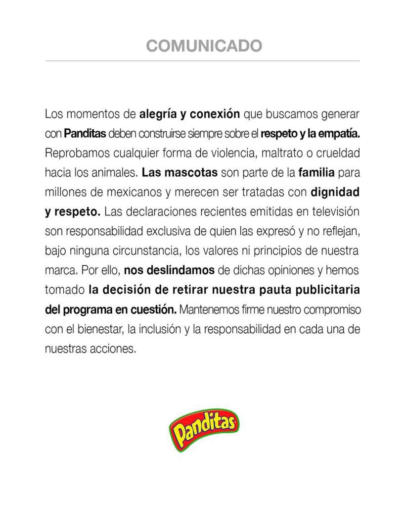 comunicado de marcas que dejan ventaneando