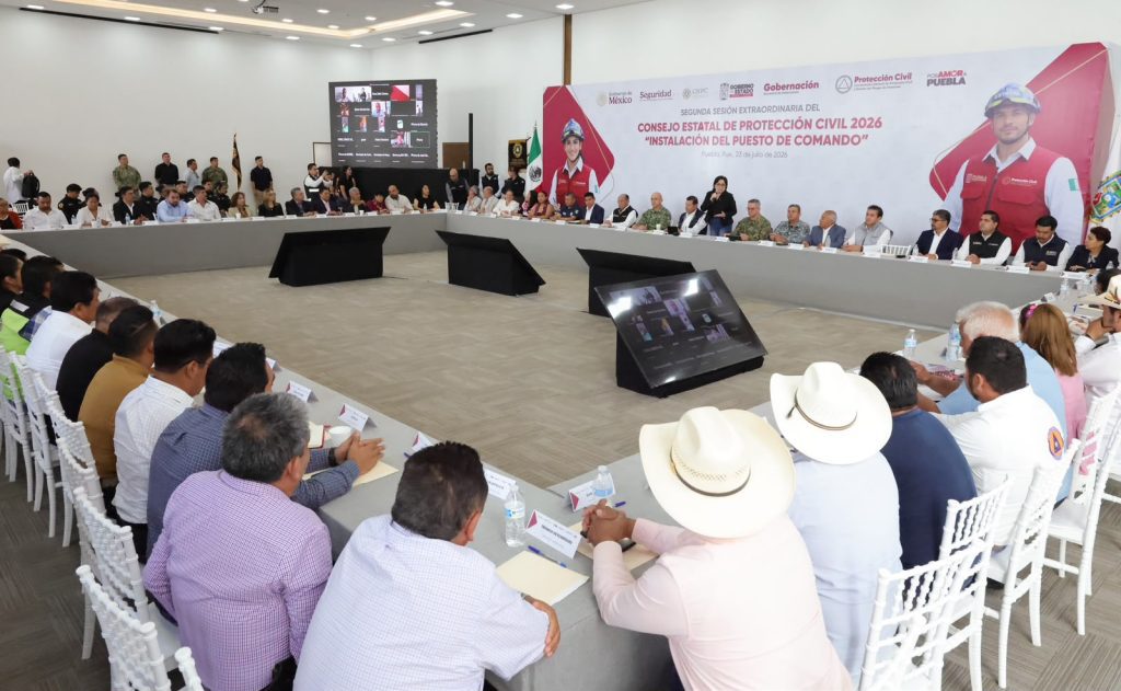 Reunión de Protección Civil en Puebla | Cortesía