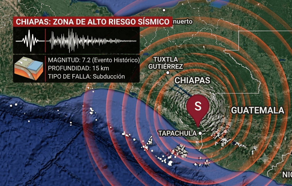 Chiapas, zona sismológica de México