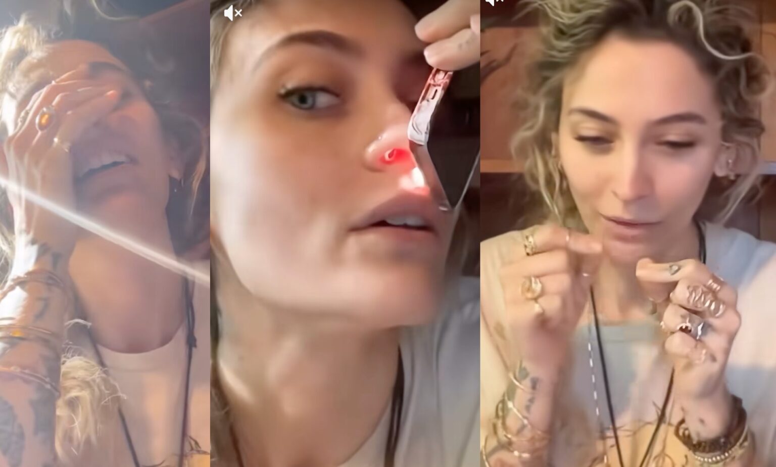 Paris Jackson compartió el daño en su nariz por las drogas| Especial @parisjacksonbrasil