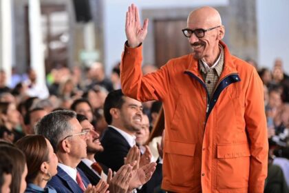 Dante Delgado en el informe de Pablo Lemus