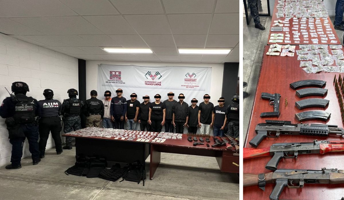 Cae célula criminal en Chiapas