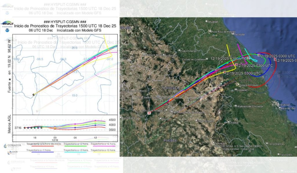 ¿Qué estados podrían verse afectados por la dispersión de ceniza del Popocatépetl? Te contamos