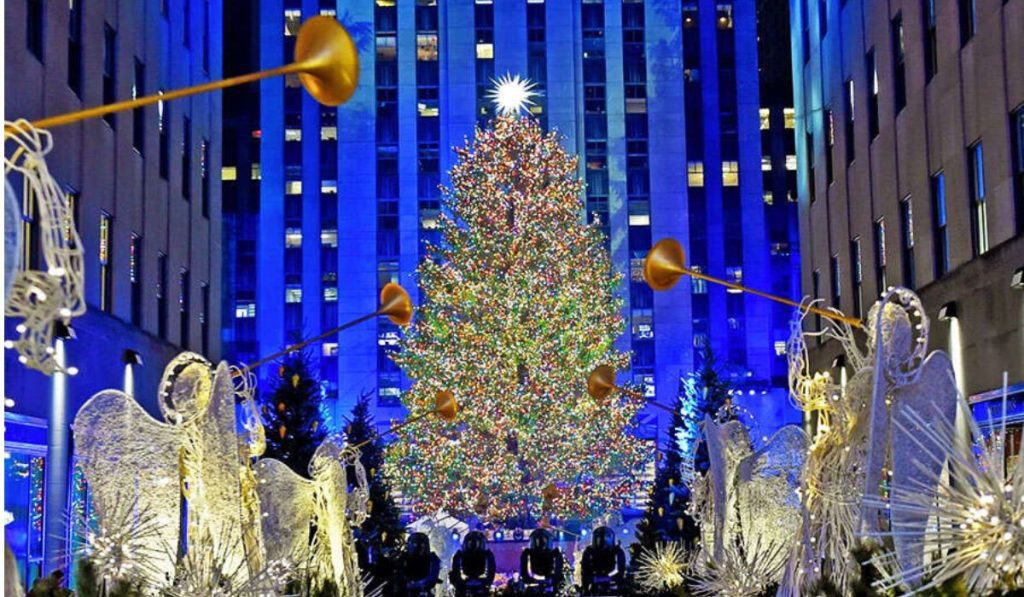 se iluminó el Árbol de Navidad en NY