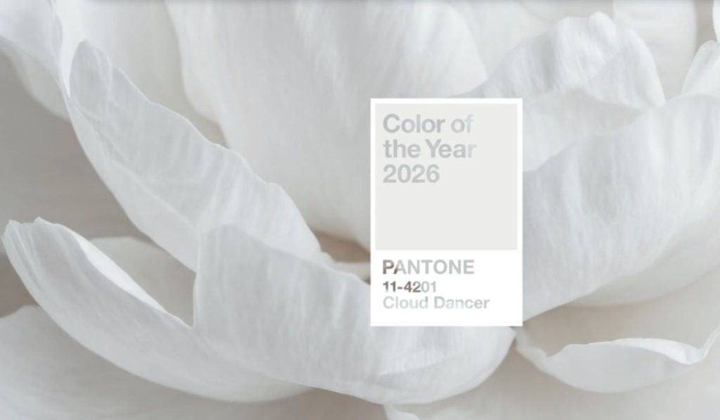 Pantone 2026 será blanco representa “Cloud Dancer”
