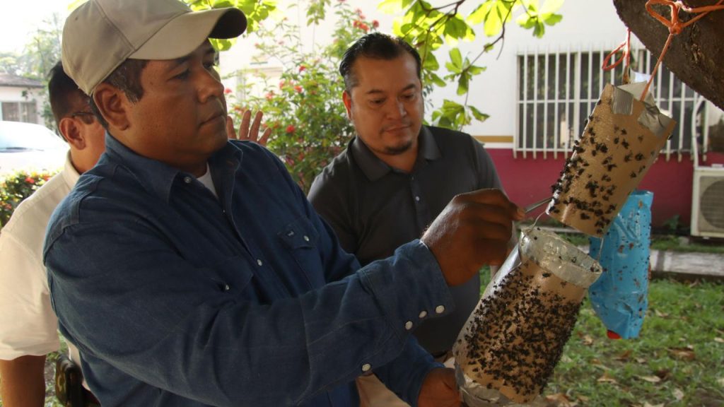 El jefe del Centro de Apoyo para el Desarrollo Rural en Tapachula, Luis Citalán Chavarría, habla durante una entrevista con EFE este martes, en Tapachula (México).
