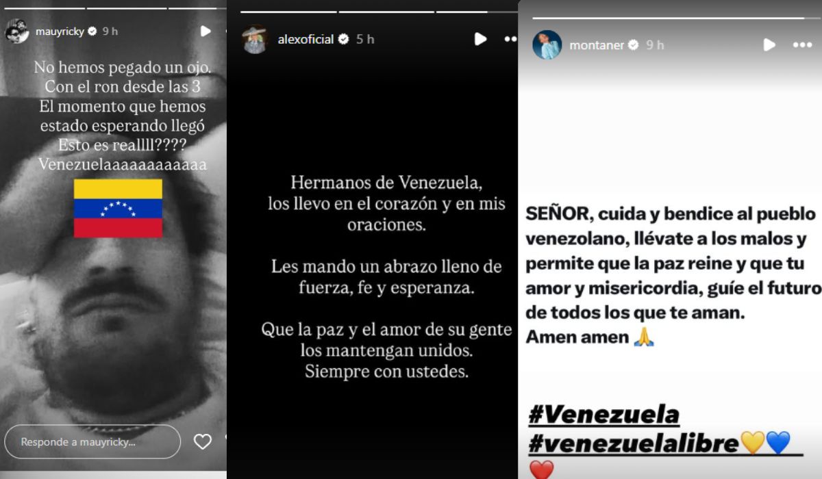 Famosos de México y el mundo reaccionan a la captura de Nicolás Maduro (FOTOS Y VIDEOS)
