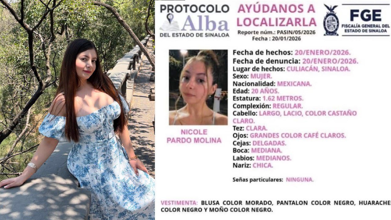 Nicole Pardo Molina, influencer desaparecida en Sinaloa| Especial
