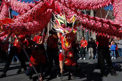 Año Nuevo chino en la CDMX: dragones y leones llenan de color el Centro Histórico