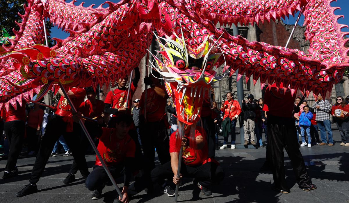 Año Nuevo chino en la CDMX: dragones y leones llenan de color el Centro Histórico