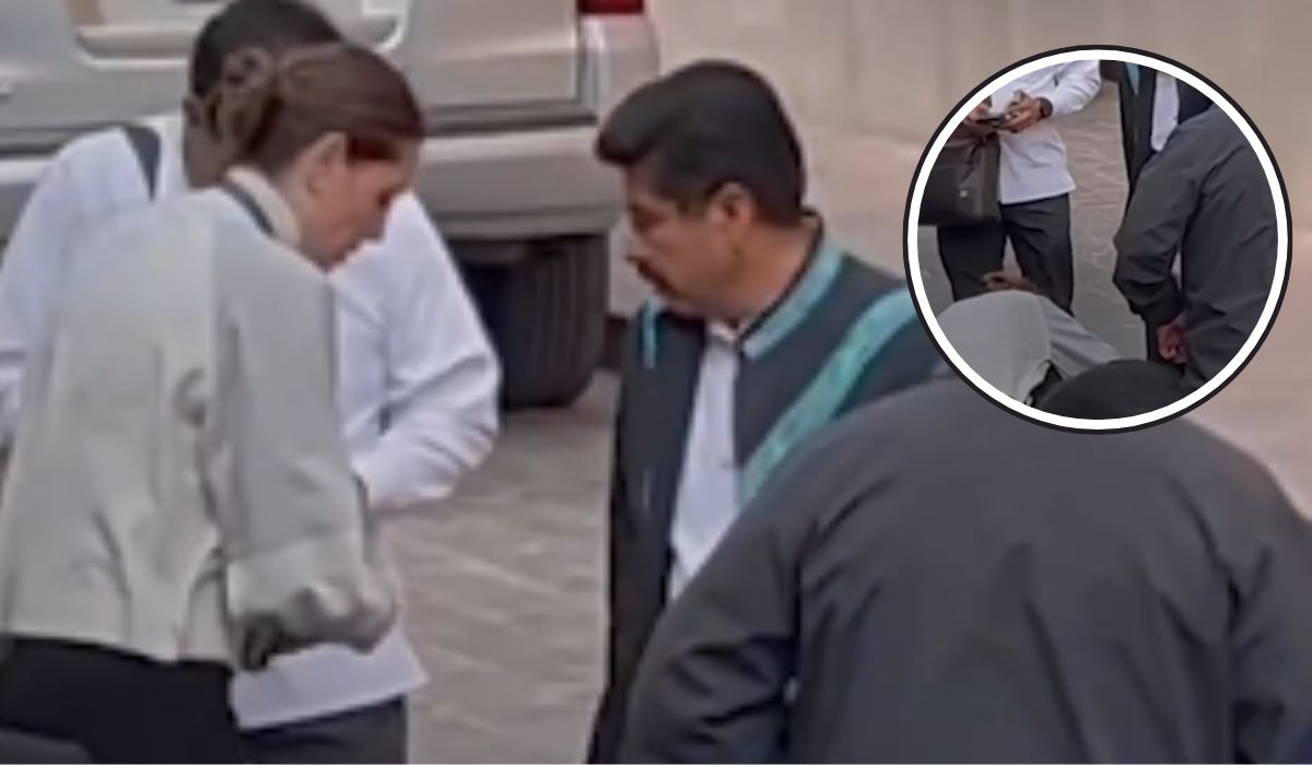 Video: Limpian zapatos a Hugo Aguilar, presidente de la Suprema Corte