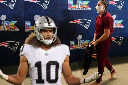 Jugador de los Patriots, Mark Hollins, llega descalzo y esposado al Super Bowl