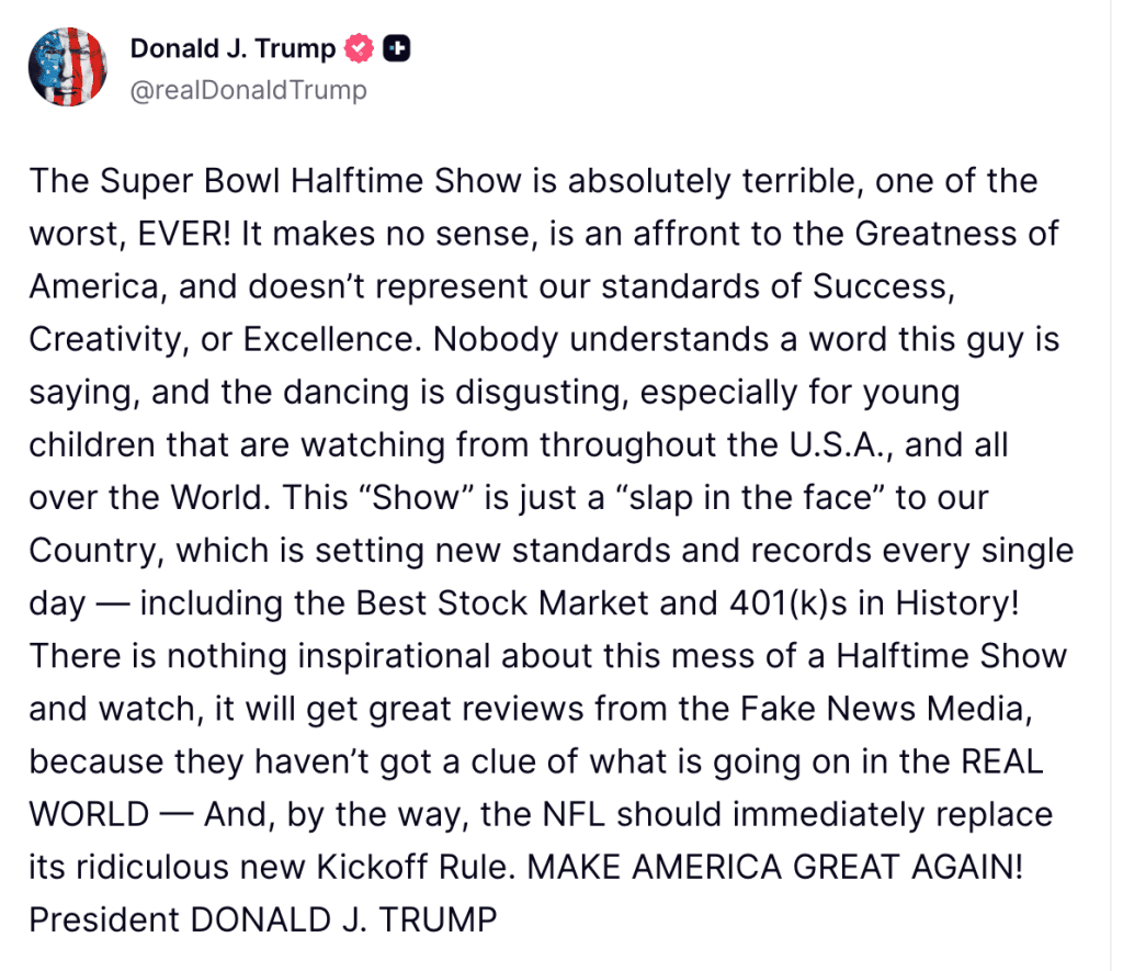 trump bad bunny