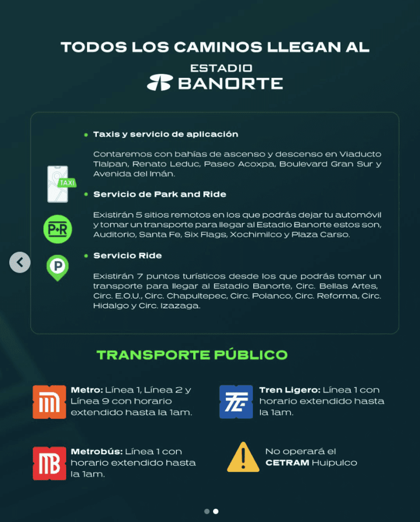 Rutas para llegar al partido México vs Portugal | Mi Selección 