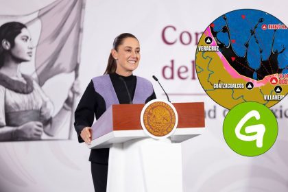 sheinbaum arremete contra greenpeace desmiente catastrofe y califica de falsa imagen de derrame en el golfo
