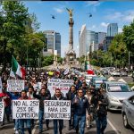 Marcha de trabajadores de Uber y Didi | IA