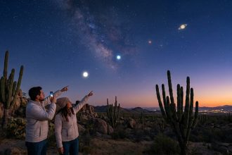 Dónde ver la alineación planetaria de abril | IA