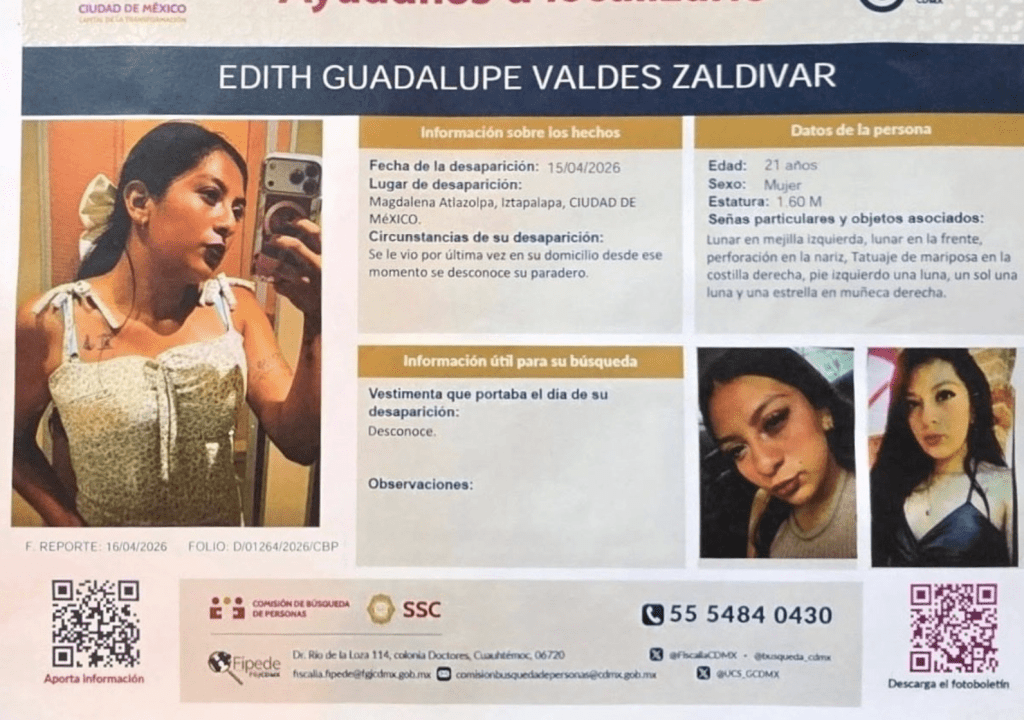 Ficha de búsqueda de Edith Guadalupe | SSC 