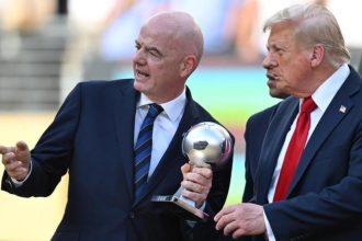 gianni infantino y donald trump