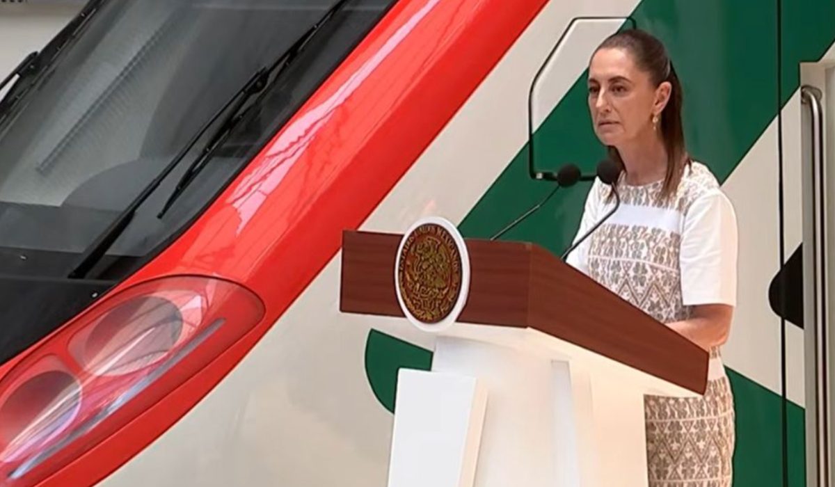 la presidenta claudia sheinbaum inaugura el tren felipe ángeles