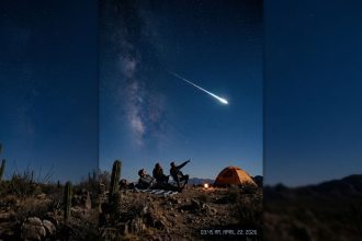 Lluvia de estrellas líridas | IA