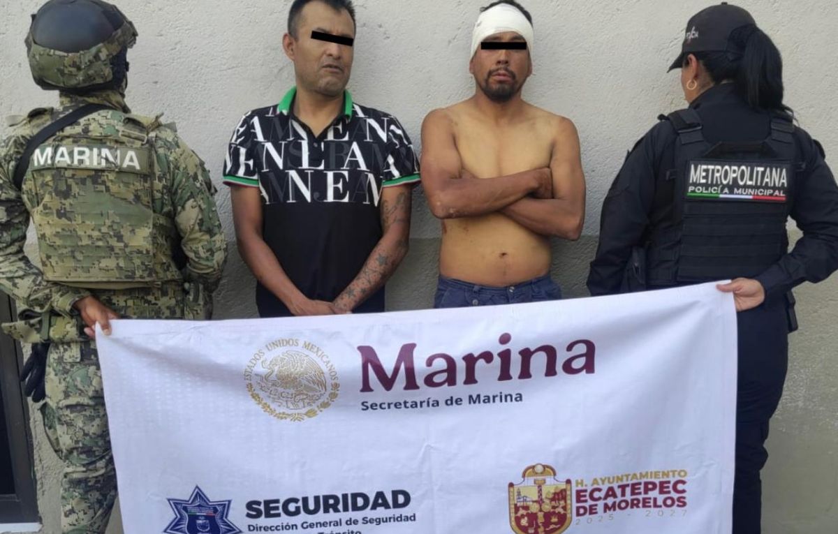 Policía de Ecatepec detiene a probables responsable de incendio en recicladora