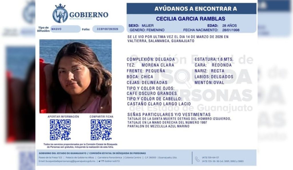 desaparece cecilia garcia madre buscadora