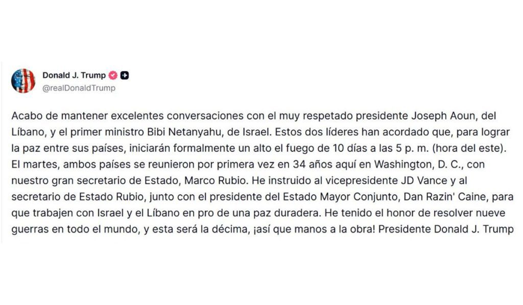 información trump