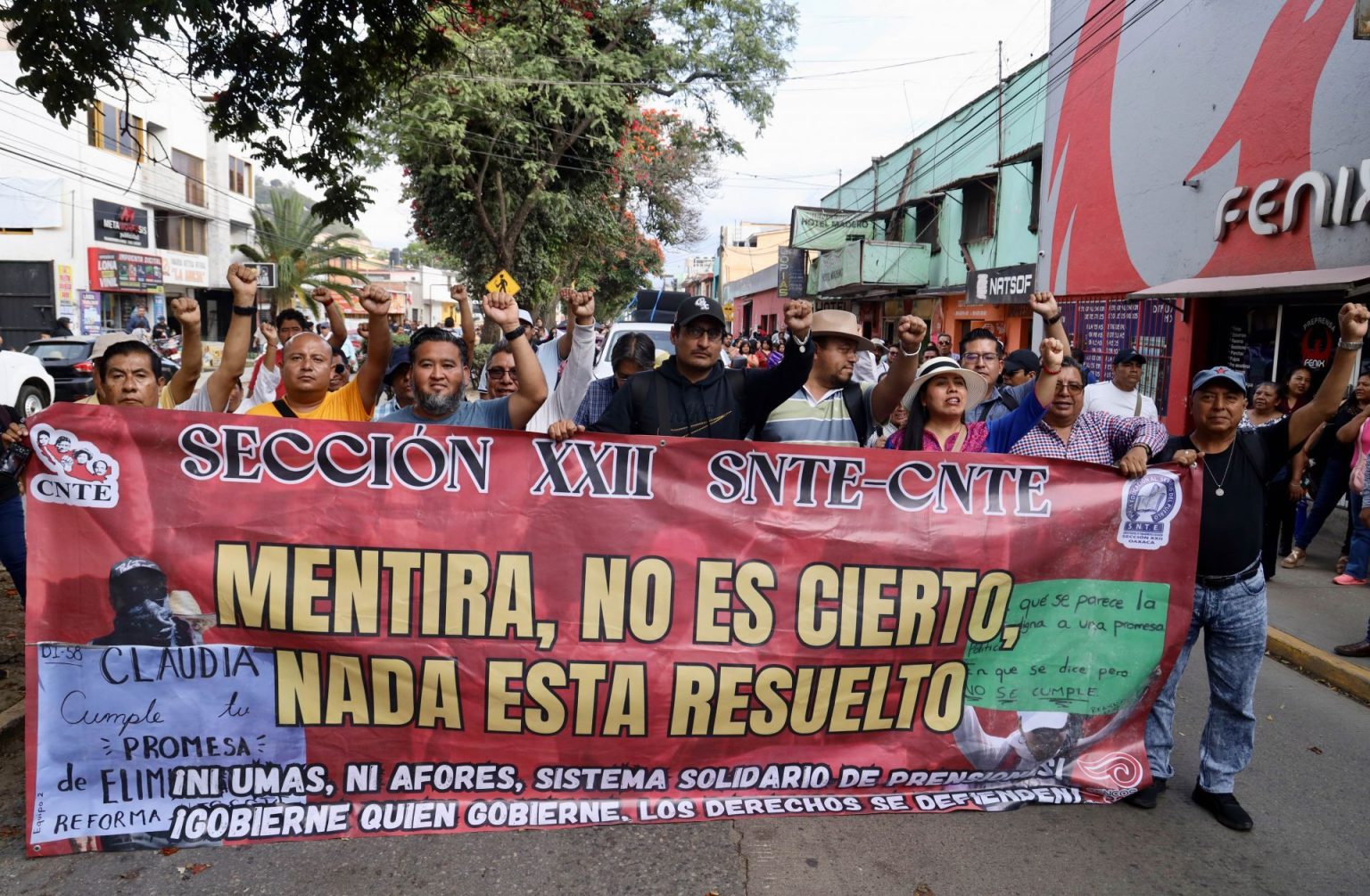 protesta sección 22 sheinbaum oaxaca
