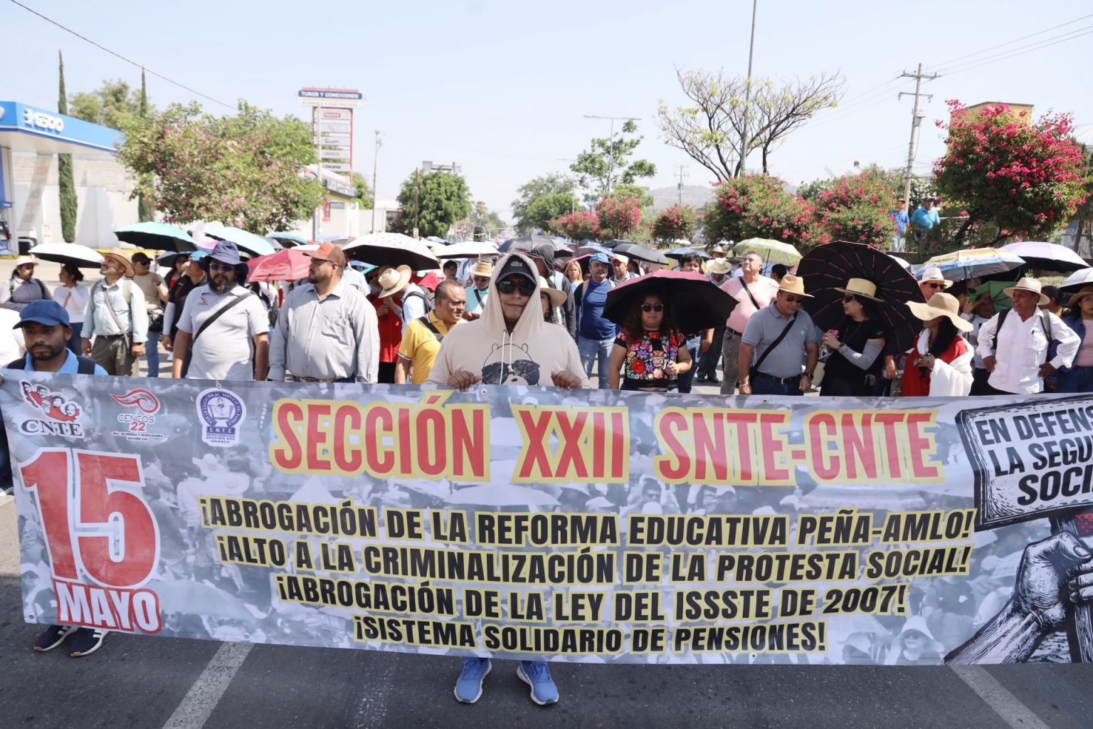 marcha cnte día maestro oaxaca