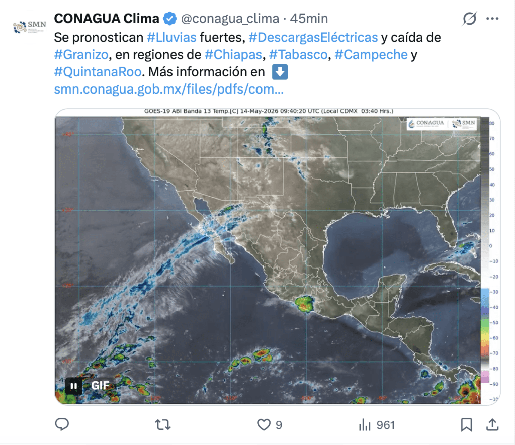 Lluvias en México | CONAGUA 