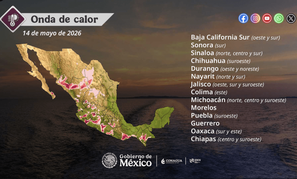 Temperaturas altas en México | CONAGUA 