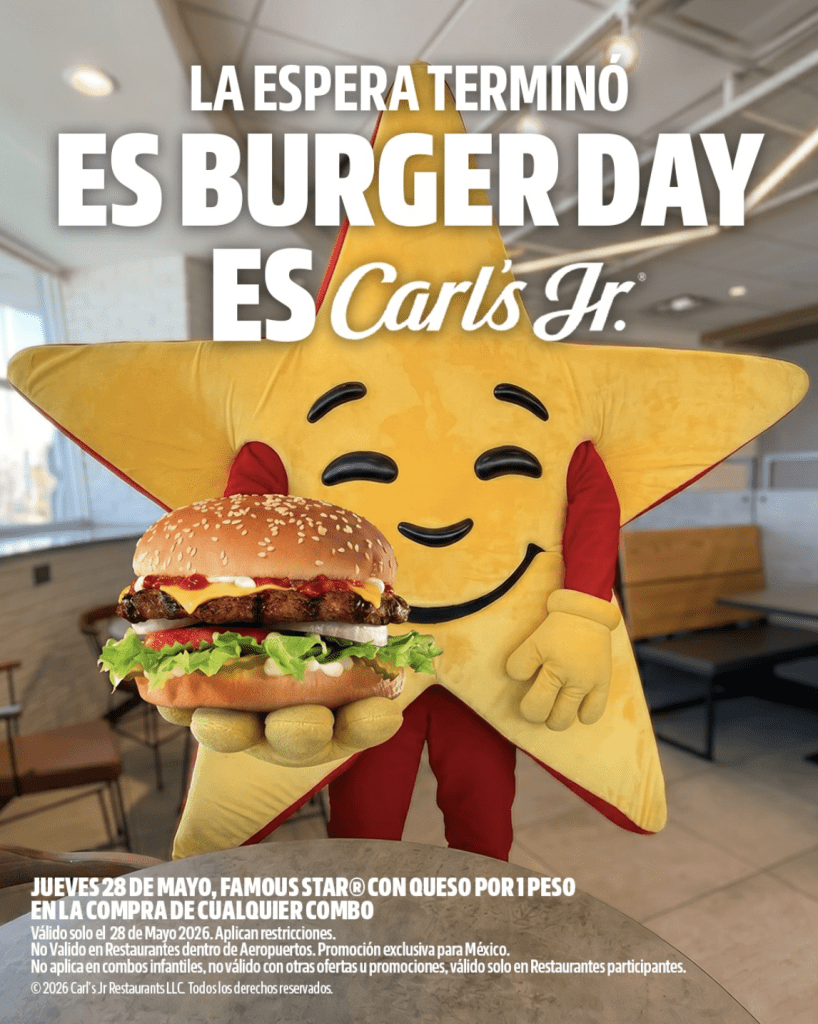 Día de la Hamburguesa en Carl's Jr | Carl's Jr 