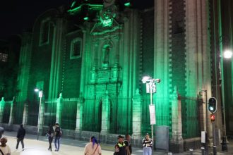 iluminación en centro histórico de cdmx