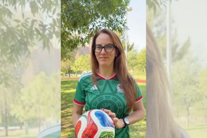 Gabriela Cuevas muestra la tecnologia de la TRIONDA | X: @GabyCuevas