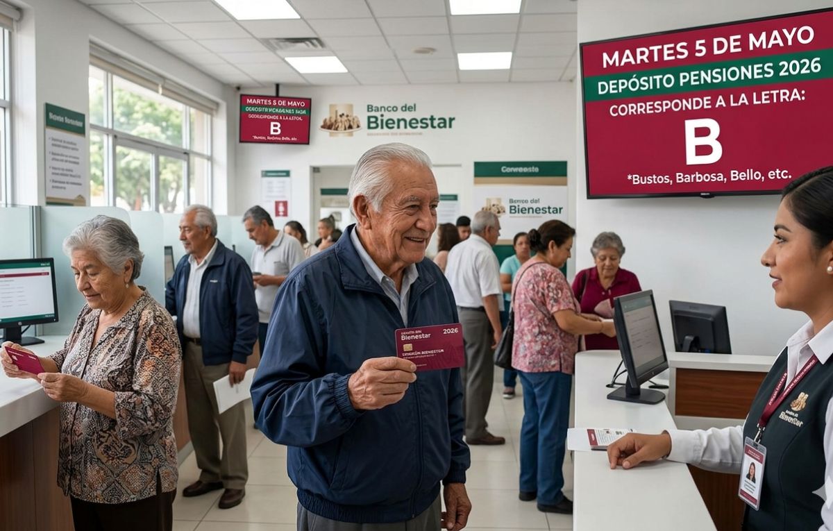 Letras que cobran en mayo la pensión del Bienestar | IA