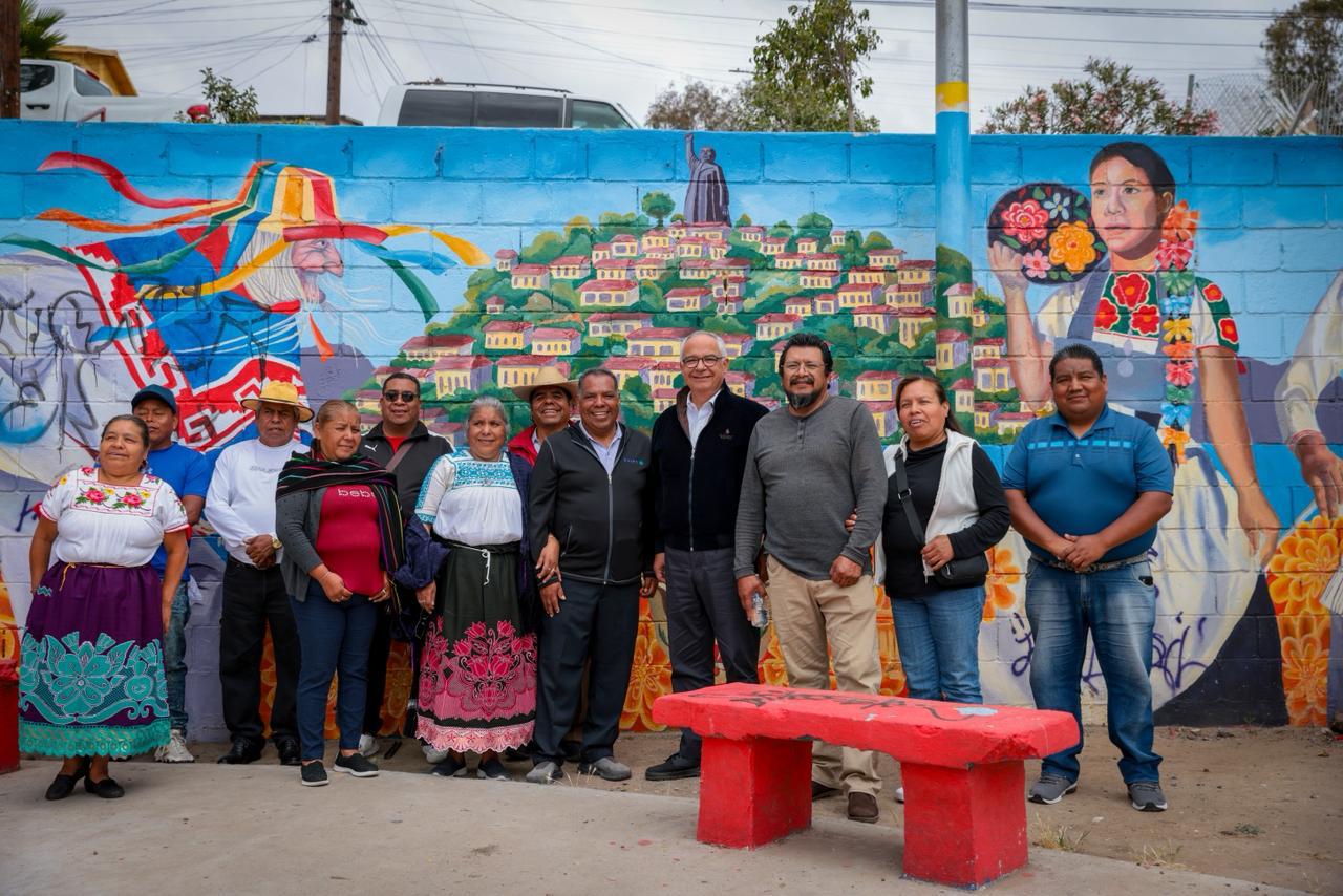 Atiende Alfredo Álvarez invitación de comunidad Purépecha en Rosarito