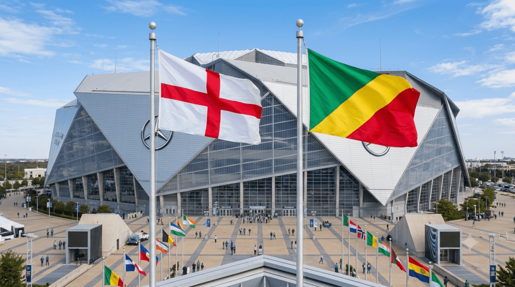 banderas, inglaterra contra congo