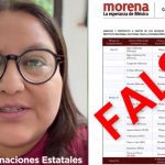 morena alerta de listado fake