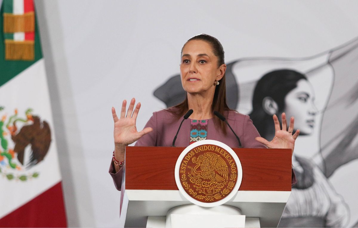 Claudia Sheinbaum pone a Grupo Firme tras polémica de AMLO y Monsiváis - FOTO: CAMILA AYALA BENABIB / CUARTOSCURO.COM