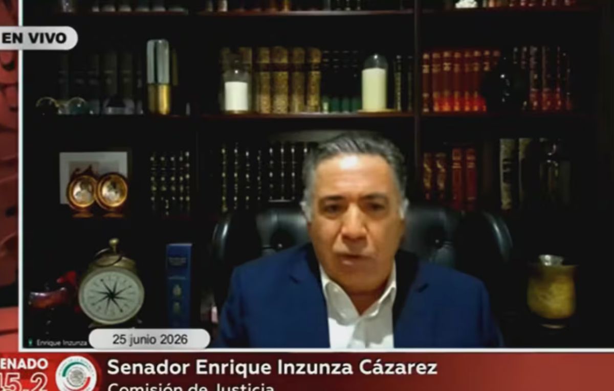 Enrique Inzunza en sesión en línea | Captura de pantalla