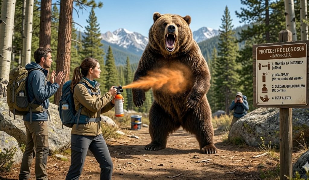 protegerse de ataques de oso