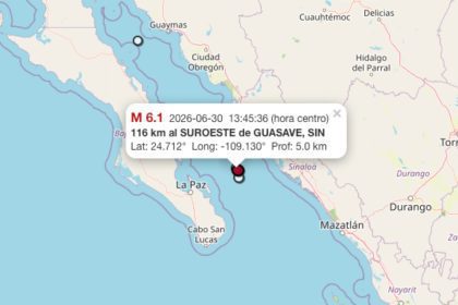 Sismo en Guasave, Sonora