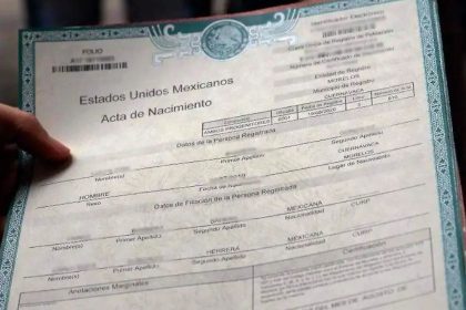 acta de nacimiento