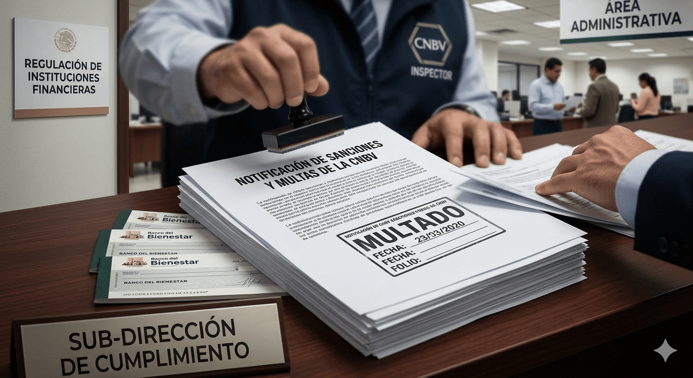 multas al banco bienestar