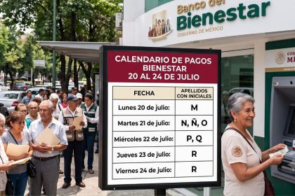 Calendario de pagos de la Pensión Bienestar del 20 a 24 julio