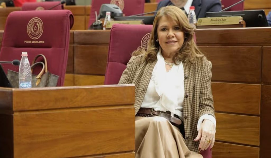 legisladora celeste amarilla