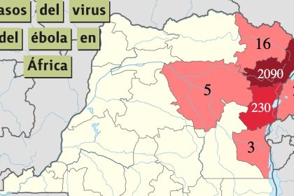 número de casos del ébola en áfrica